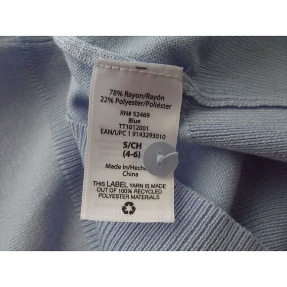 Time and Tru Cardigan Sweater Womens Size Small Light Blue Button lightweight - Picture 10 of 11